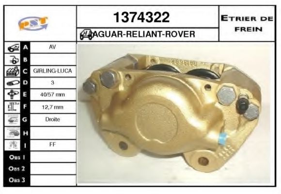 SNRA 1374322 Brake Caliper